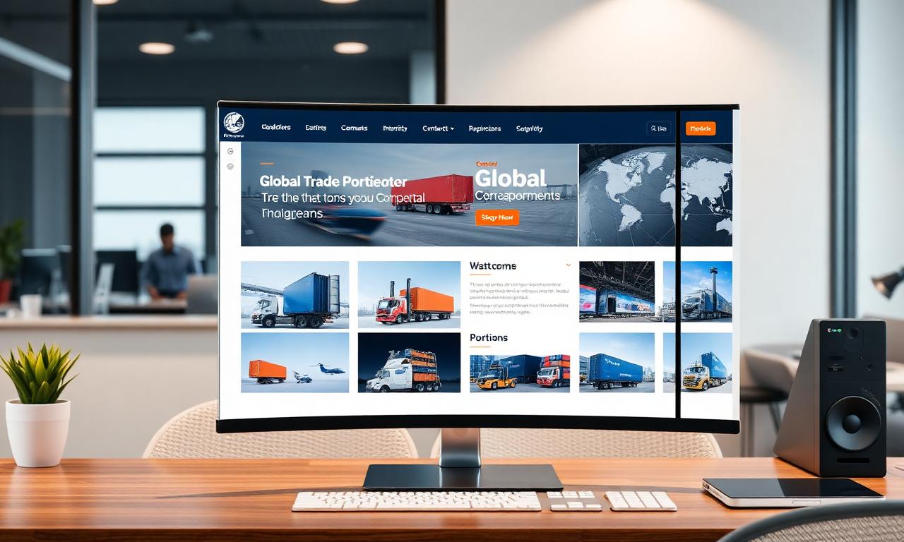 Enterprise Global Trade LTD realistic portfolio website preview