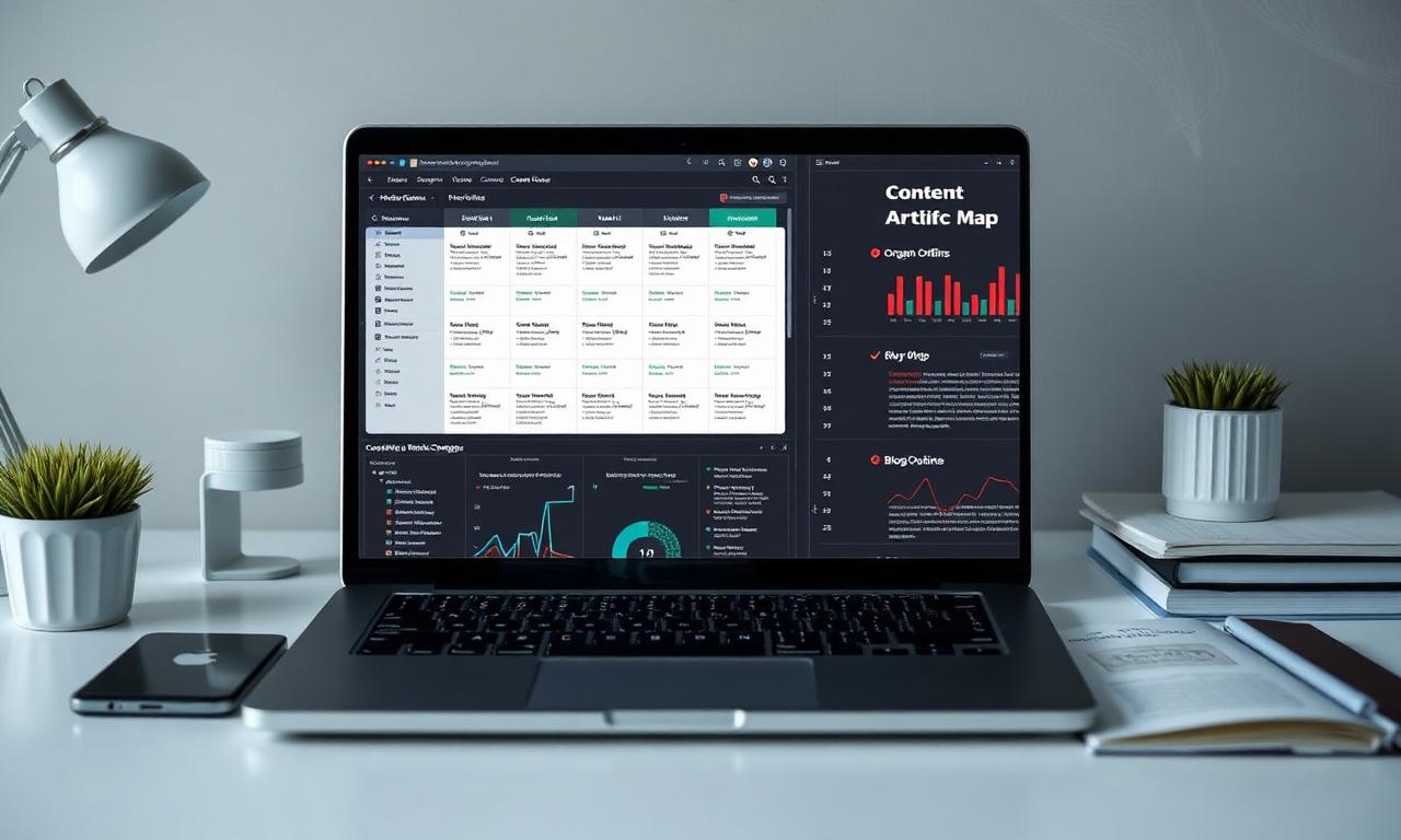 SEO Content Campaign realistic portfolio website preview